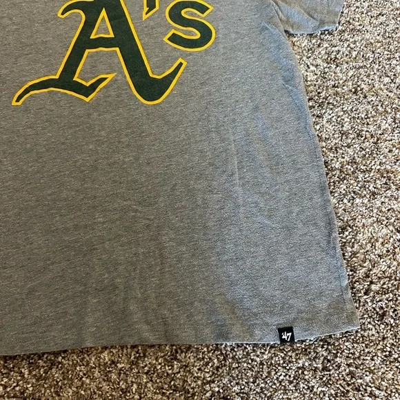 47 Gray Oakland A's Short Sleeve Tee - Picture 2 of 4